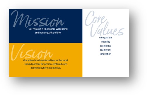 Mission Vision Value Graphic